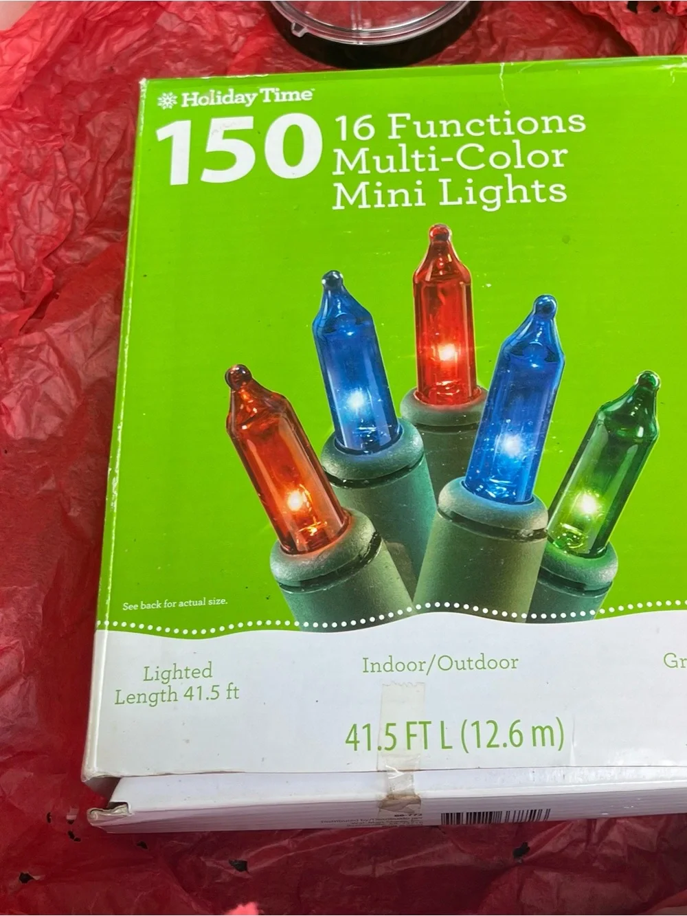 Holiday Time Multi-Color Mini Lights - Red, Blue, Green